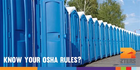Osha Rules For Construction Portable Toilets Zters