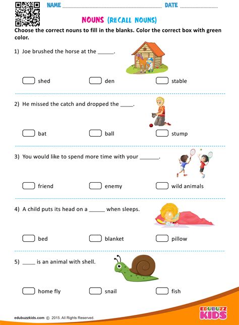 ️recalling Information Worksheets Free Download