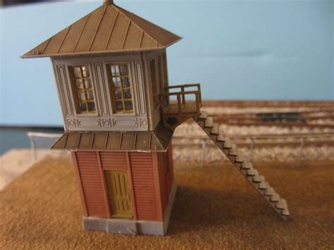 Wooden Signal Tower Kit N Scale Model Railroad Building