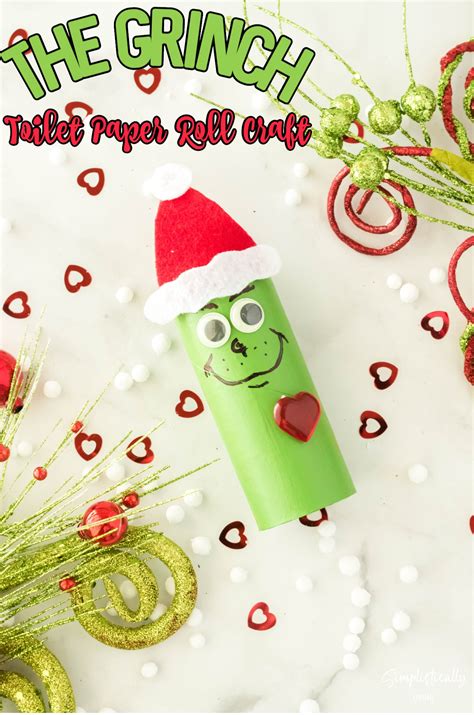 The Grinch Toilet Paper Roll Craft For Kids Simplistically Living