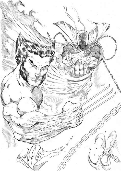 Wolverine And Spawn By Jardelcruz On Deviantart