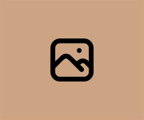 Aesthetic App Store Icon Brown