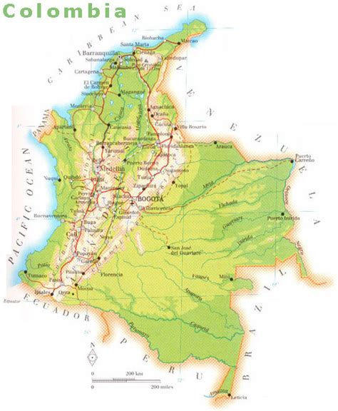 MAPAS GEOGRÁFICOS DA COLÔMBIA Geografia Total