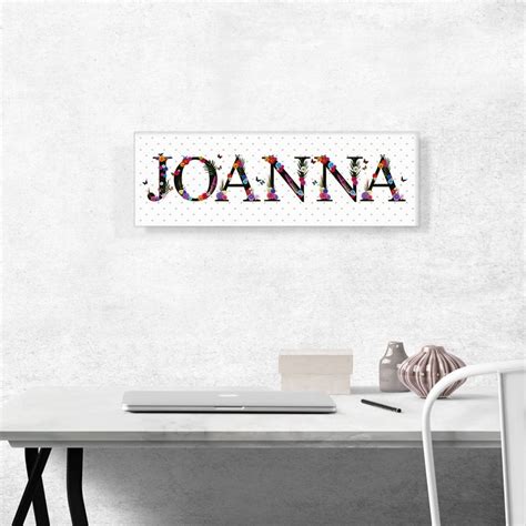 Artcanvas Joanna Girls Name Room Decor Canvas Art Print Etsy