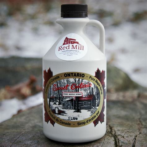 All Natural Ontario Maple Syrup 1l Red Mill Maple Syrup