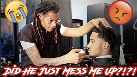 I Let A Barber Cut My Hair And He Messed Up 😬 Youtube