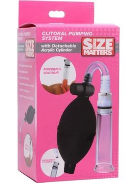 Size Matters Clitoral Pumping System With Detachable Acrylic Cylinder