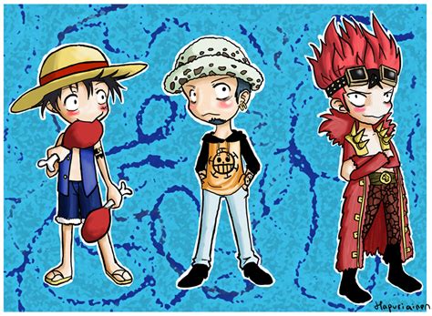 Luffy Law And Kidd By Hapuriainen On Deviantart