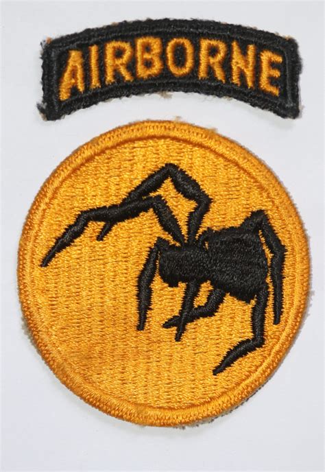 Original Us Ww2 American 135th Ghost Airborne Division Cloth Shoulder