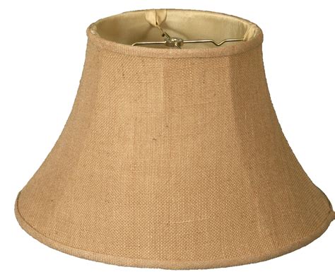 16 Shallow Bell Lamp Shade Burlap