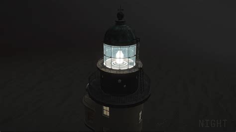 3d Model Lighthouse Aniva Withlods Vr Ar Low Poly Cgtrader