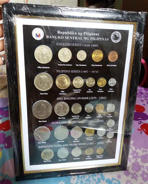 Philippine Coin Set With Frame Hobbies And Toys Memorabilia