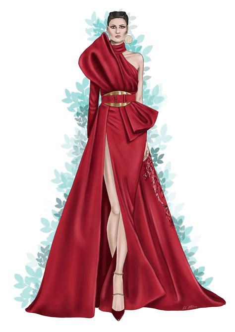 Fashion Illustration Elie Saab Fashion Illustration Dresses Dress