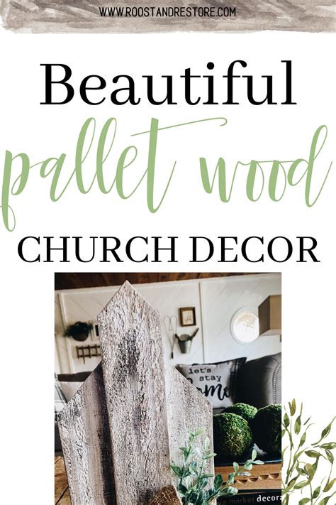 Pallet Wood Church Diy Decor Roost Restore