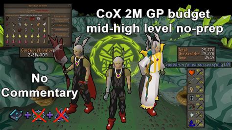 Chambers Of Xeric Solo Low Budget No Prep Osrs Raid 1 No Commentary