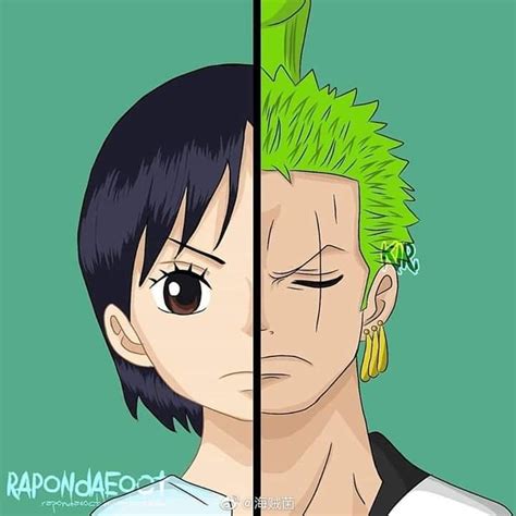 Zoro And Kuina Art By Rapondaeoct Anime One Piece Fanart Cool Anime