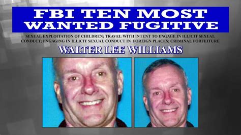 captured walter lee williams on fbi ten most wanted fugitives list youtube