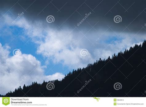 Dark Clouds Over Mountain Stock Photo Image Of Overcast 3842814