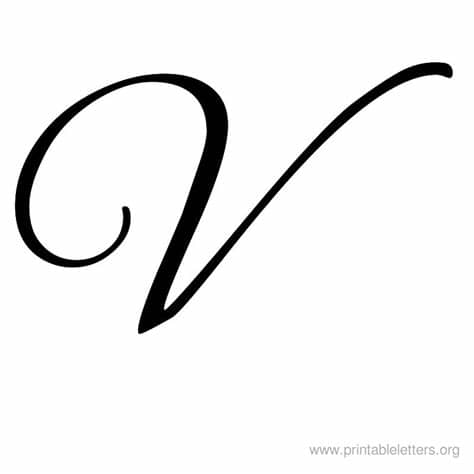This is just a font rendering feature: Printable Letters V | Letter V for Kids