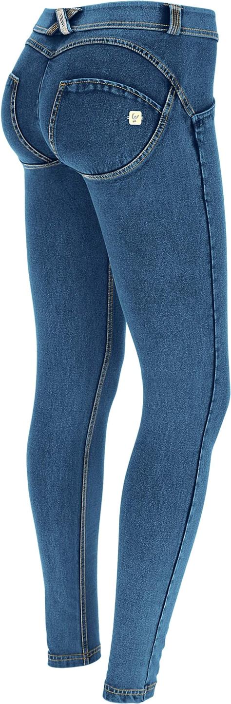 Freddy Wrup Low Rise Denim Effect Skinny Jeans For Women Butt Lifting Signature Shaping