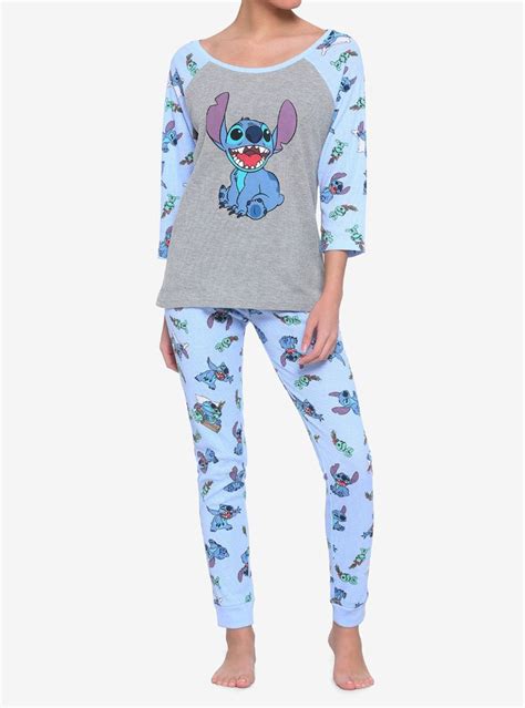 Disney Lilo And Stitch Girls Thermal Pajama Set Hot Topic Thermal Pajama Set Cute Pajama Sets
