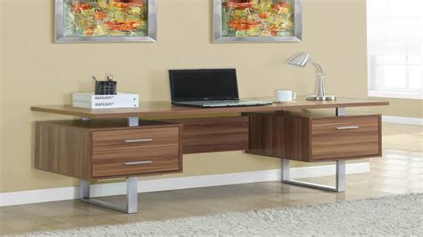 By flash furniture (3) natural/walnut table top only. Monarch Specialties White Hollow CoreSilver Metal Office ...