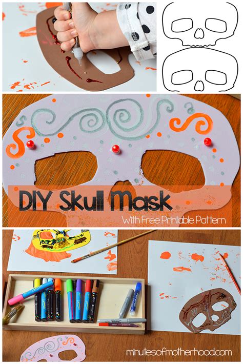 Diy Skull Mask With Free Printable Pattern Miniature Masterminds