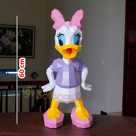 Donald Duck Papercraft And Daisy Duck Paper Craft Pdf Printers Etsy