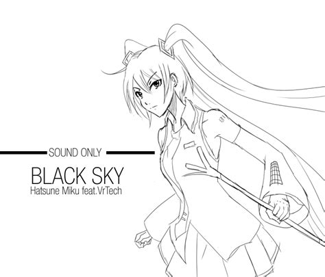 Hatsune Miku Black Sky By Vrtech On Deviantart