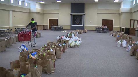 Members Of Mass Church Donating Groceries During Coronavirus Pandemic