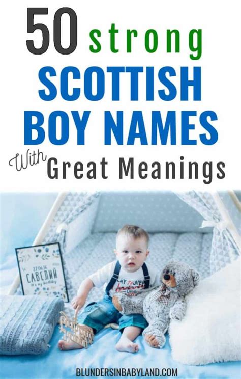 50 Strong Scottish Boy Names With Meanings