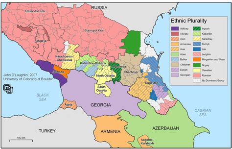 Caucasus Ethnic Map