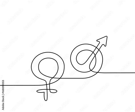 Gender Signs For Male And Female Circles With Cross And Arrow
