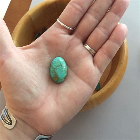 R13 Royston Turquoise Cabochon Natural 26 Carat Cab Stone Untreated