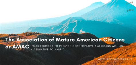 The Association Of Mature American Citizens Amac Living Letters