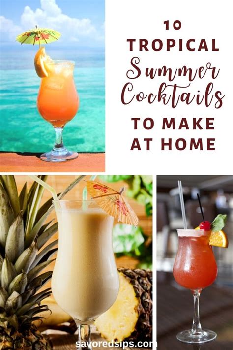 11 best tropical beach drinks for summer with recipes savored sips