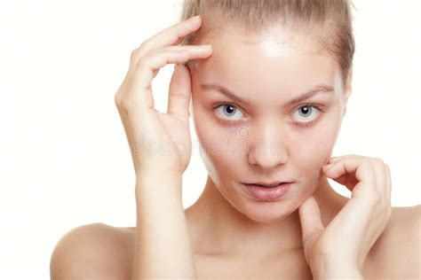 girl woman in facial peel off mask skin care stock image image of bodycare body 39343255