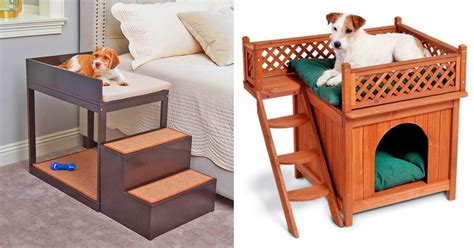 The Bedside Bunk Elevated Dog Bed With Stairs