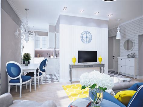Make a statement with bold. Blue and Yellow Home Decor