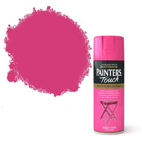 Rust Oleum Painters Touch Berry Pink Gloss Decorative Spray Paint 400