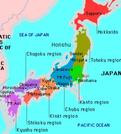 Most people in japan live on the coastal plains, and the mountainous regions are sparsely populated. Map of Japan - japanese medieval