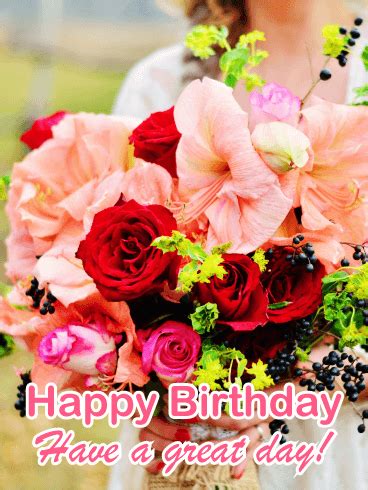 Maybe you would like to learn more about one of these? Gorgeous Birthday Flower Card: Flowers are the perfect ...
