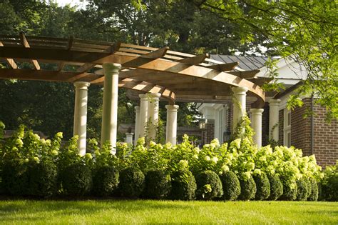 The Lower Curved Pergola Sections Create Intimate Spaces Curved