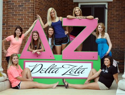 Delta Zeta Lambda Kappa Taking A Few Extra Poses After Their Composite Photography Session