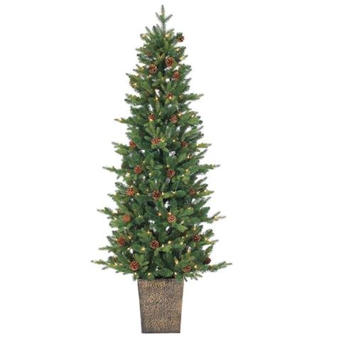 Sterling Tree Company 6 Ft Pine Pre Lit Artificial Christmas Tree With