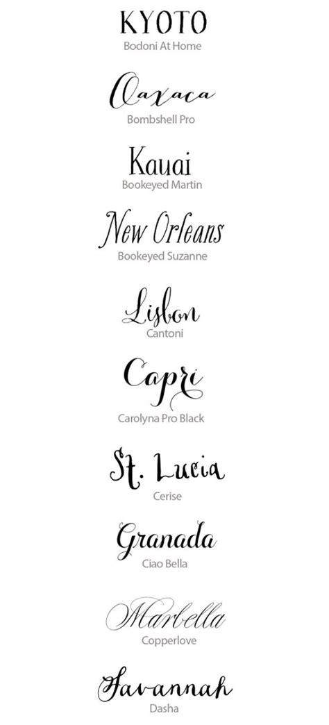 Best Calligraphy Fonts For Weddings 50 Hand Lettered Fonts Weddbook