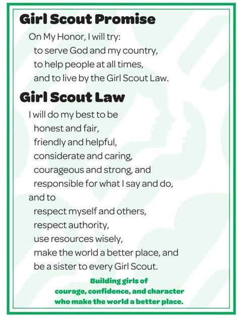 The Girl Scout Promise Printable
