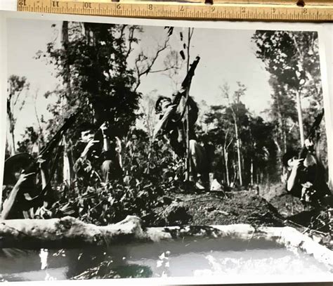 X Photograph Of Viet Cong Shooting At Aircraft Enemy Militaria