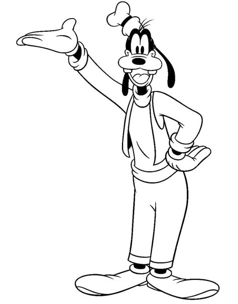 Dibujo Para Colorear Mickey Mirando Goofy Disney Dibujos De Mickey My