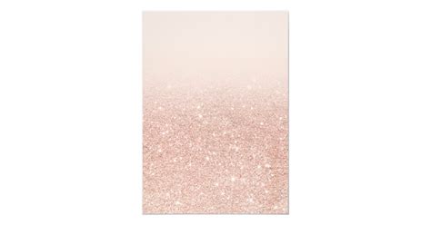 Rose Gold Faux Glitter Pink Bridal Shower Card Zazzle